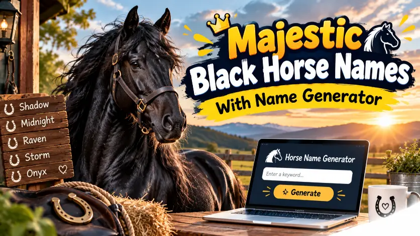 Black Horse Names With Name Generator