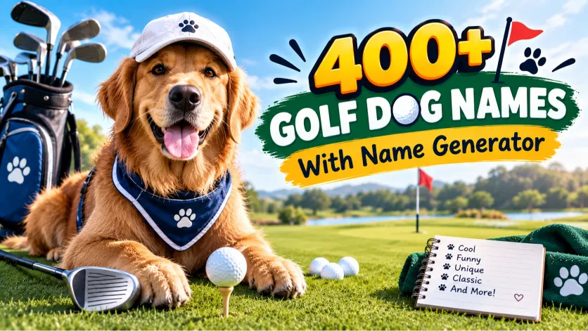 Golf Dog Names With Name Generator