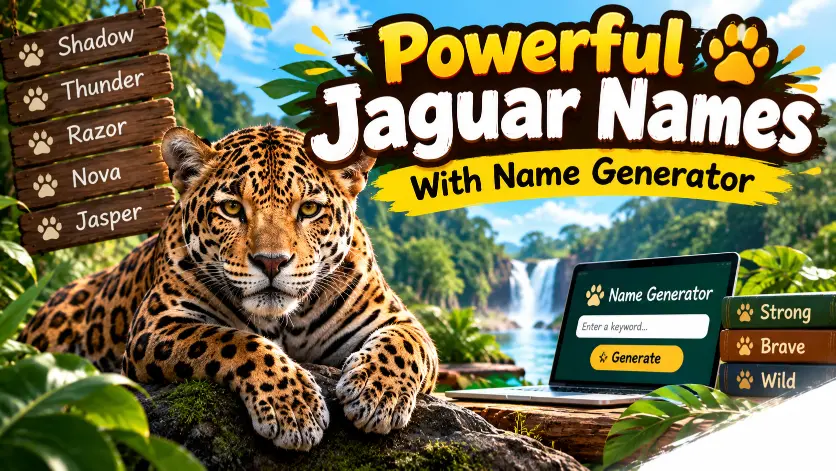 Jaguar Names With Name Generator