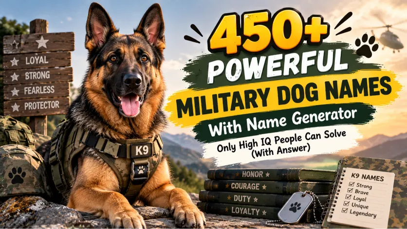 Military Dog Names With Name Generator
