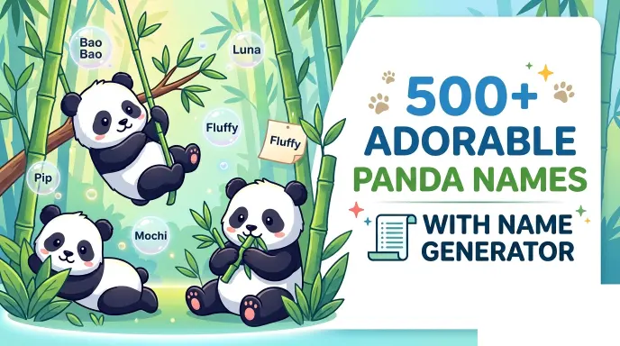 Panda Names With Name Generator