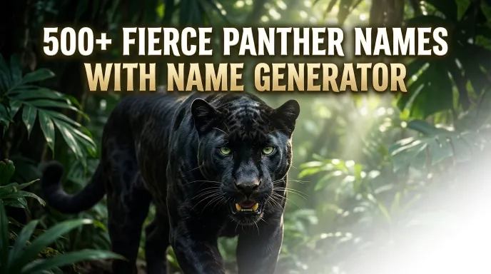 Panther Names With Name Generator