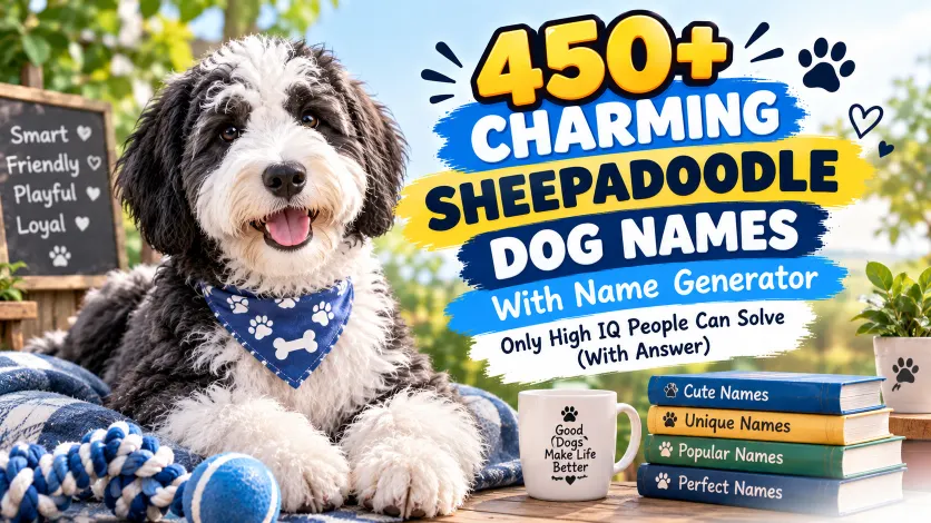 Sheepadoodle Dog Names With Name Generator