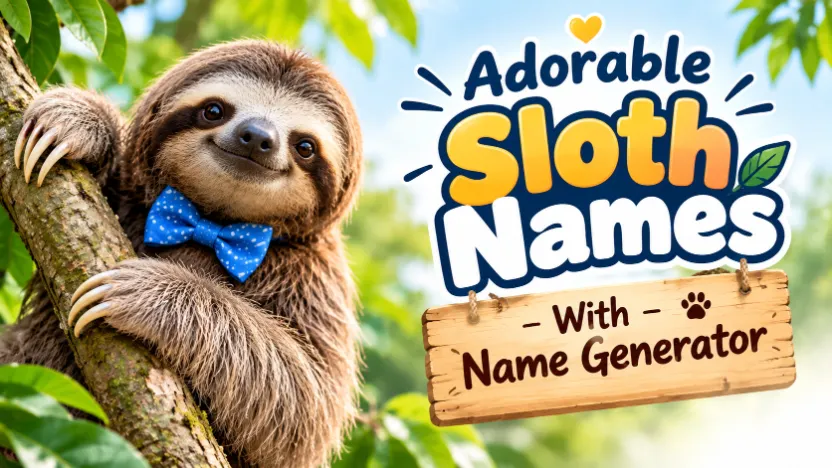Sloth Names With Name Generator