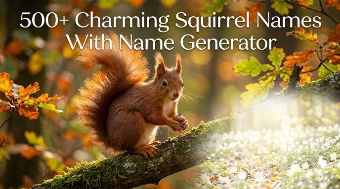 Squirrel Names With Name Generator