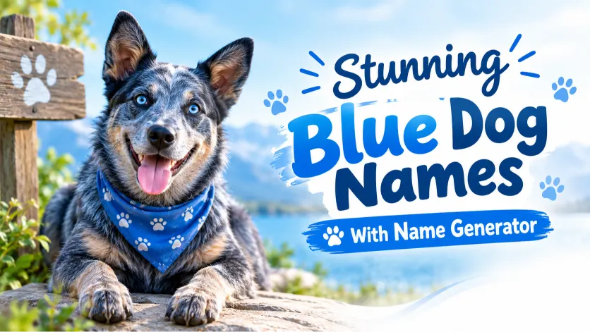 400+ Stunning Blue Dog Names With Name Generator