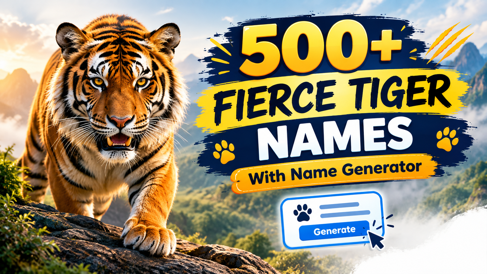 Tiger Names With Name Generator