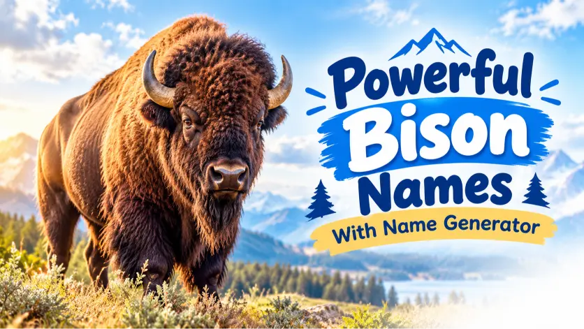 Bison Names With Name Generator