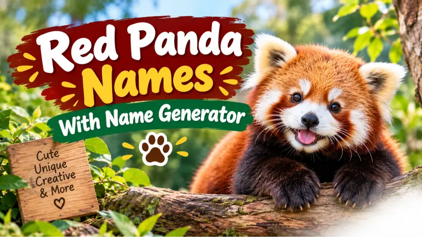 Red Panda Names With Name Generator